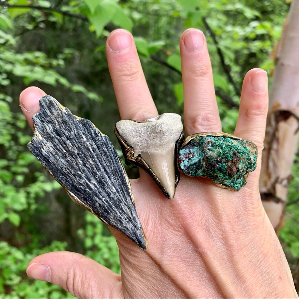 3 Beautiful vintage Adina Mills rings